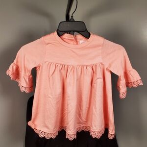 Savannah Pink Ruffle Sleeve Top